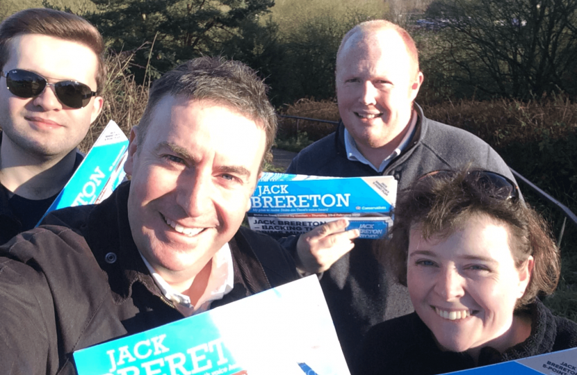 Stephen Bates campaigning in Stoke for Jack Brereton
