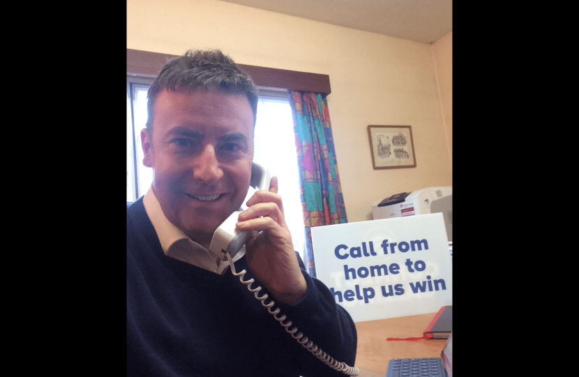 Stephen Bates leading Kent Area telephone campaign for KCC elections 4th May 2017