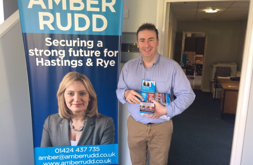 Stephen Bates out campaigning in Hastings & Rye for Amber Rudd