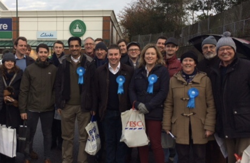 Stephen Bates campaigning in Canterbury for @Conservatives 