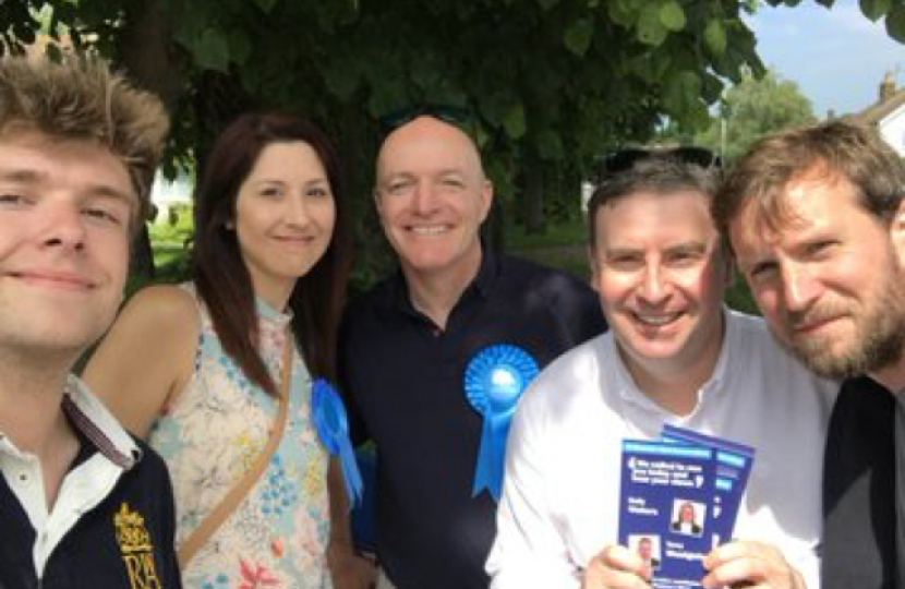 Stephen Bates campaigning in Canterbury