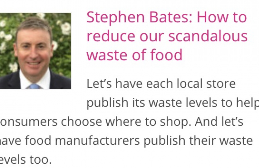 Stephen Bates writing on food and plastic waste in ConservativeHome