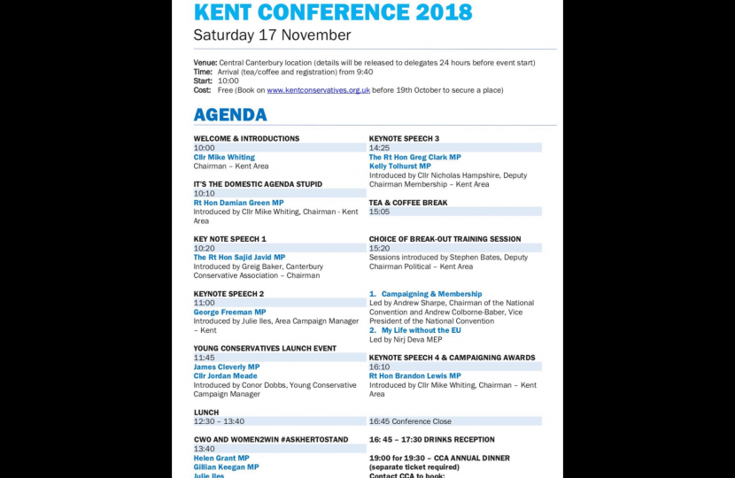 Stephen Bates speaking at Kent Area Confetence 17th November 2018 in Canterbury 