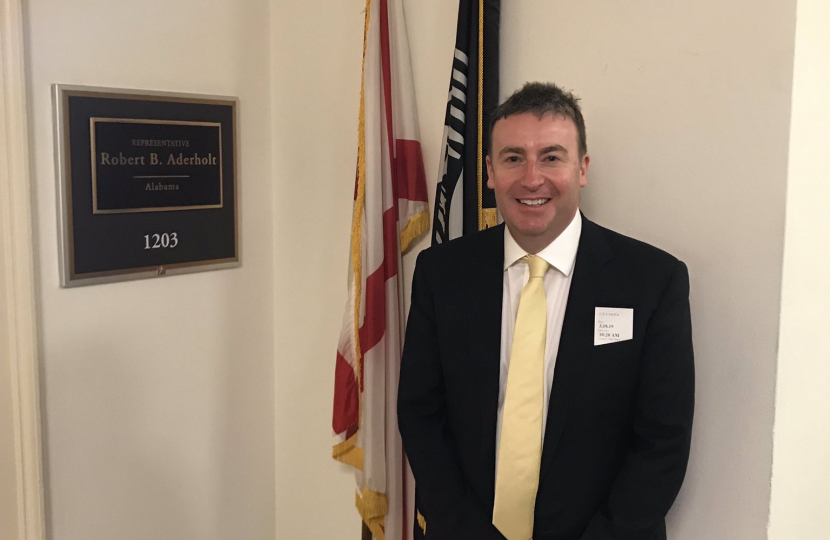 Stephen Bates visiting the US Congress on Capitol Hill