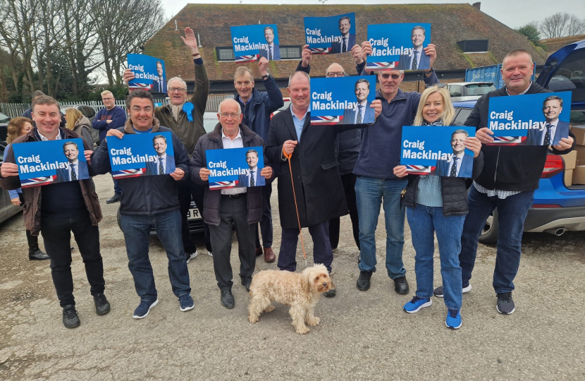 Stephen Bates campaigning in Broadstairs
