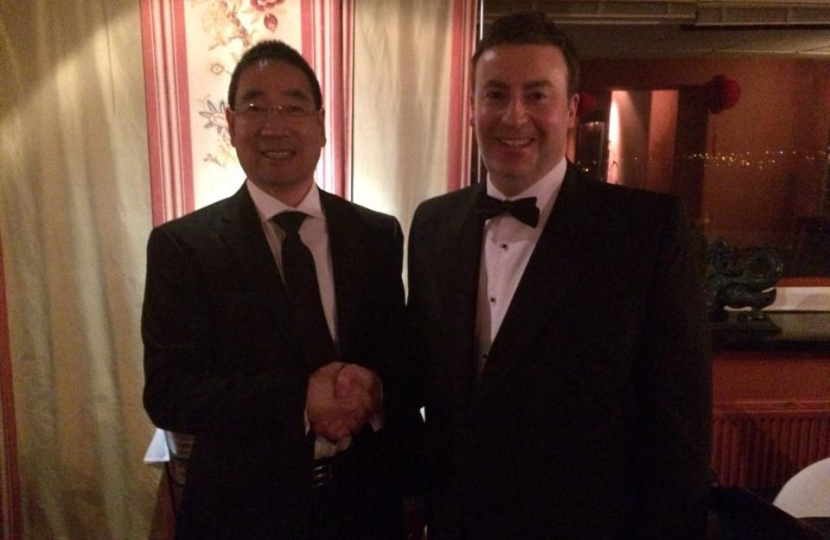Stephen Bates with The Chinese Vice Consul-General at the Consultate 