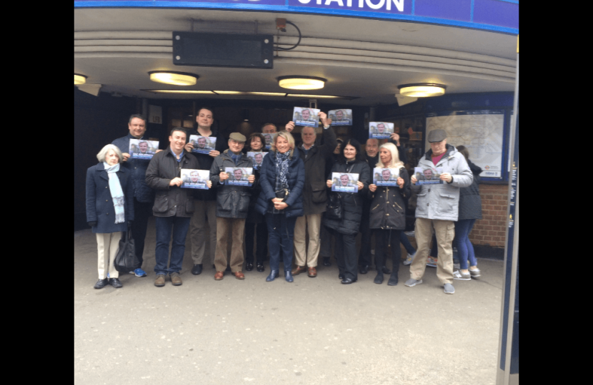 Stephen Bates out campaigning for Zac Goldsmith in St John's Wood, London