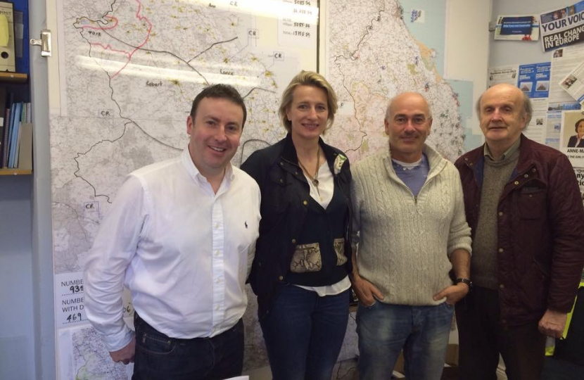 Stephen Bates planning with Team Trevelyan in the Alnwick office