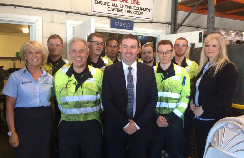 Stephen Bates meets manufacturing business staff