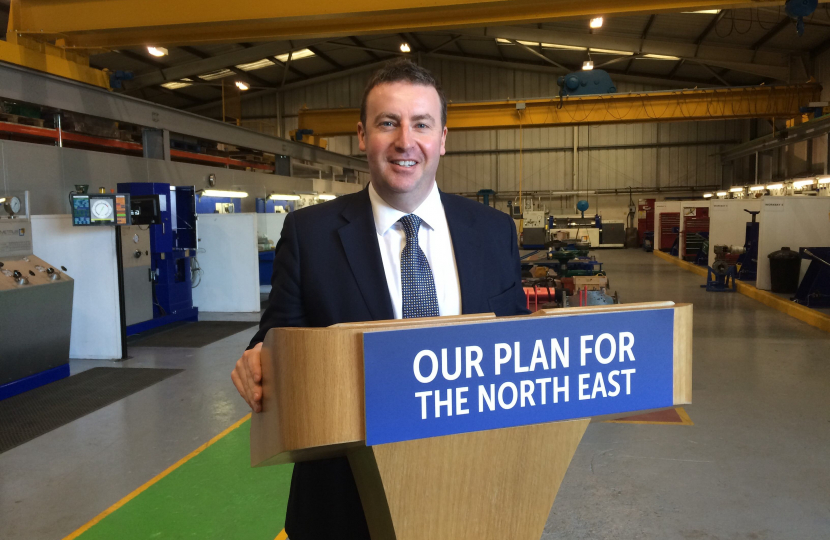 Stephen Bates supports Conservative plan for working people in the North East