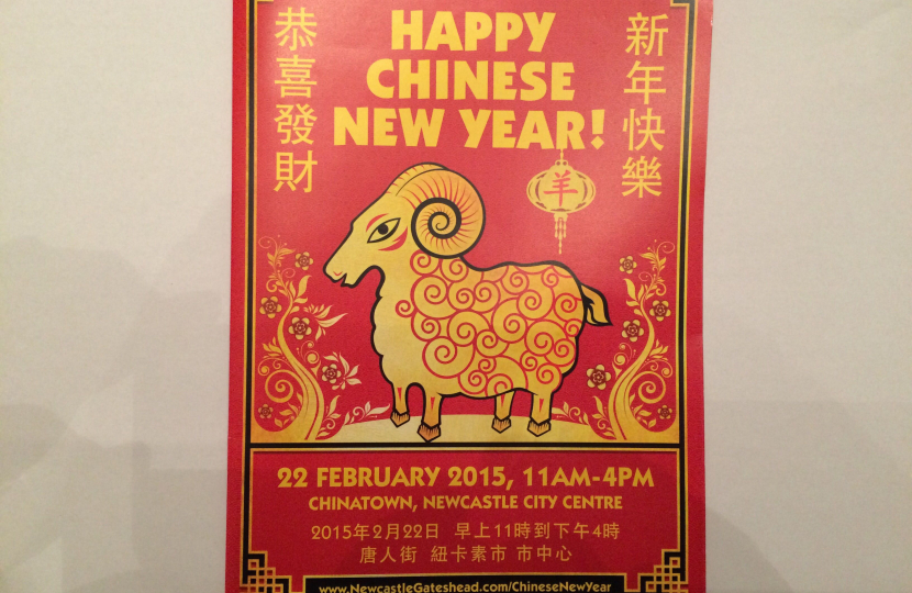 Stephen Bates supporting Chinese New Year with Yen 