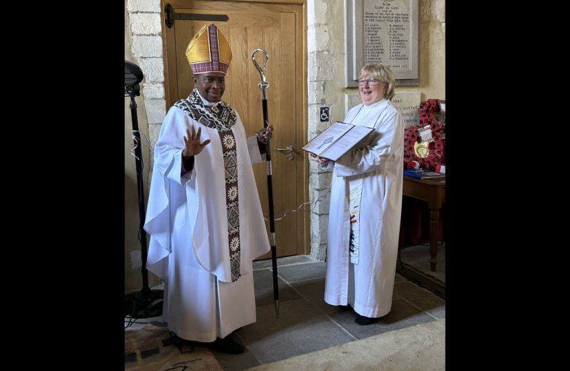 The Bishop of Dover visits Westwell