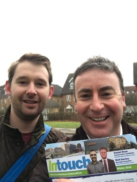 Stephen Bates campaigning in Maidstone