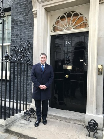 Stephen Bates visits Downing Street and meets Prime Minister Theresa May 