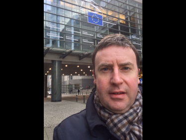 Stephen Bates visits the European Parliament in Brussels