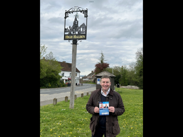 Stephen Bates Campaiging in Weald Central